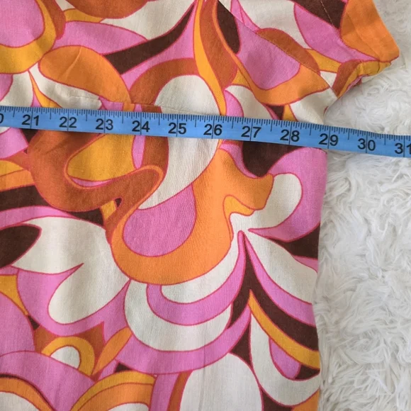 70's Psychedelic Print Short Set Size 3X - Picture 8 of 15